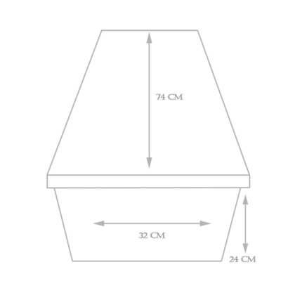 Caja lanza aluminio rectangular